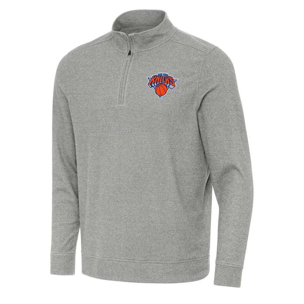 New York Knicks Antigua Subtle Quarter-Zip Sweatshirt Discount