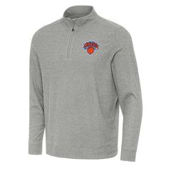 New York Knicks Antigua Subtle Quarter-Zip Sweatshirt Discount