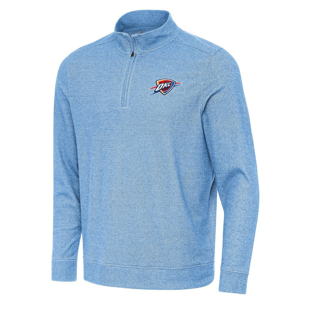 Oklahoma City Thunder Antigua Subtle Quarter-Zip Sweatshirt New