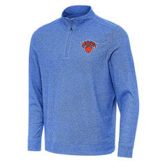 New York Knicks Antigua Subtle Quarter-Zip Sweatshirt New