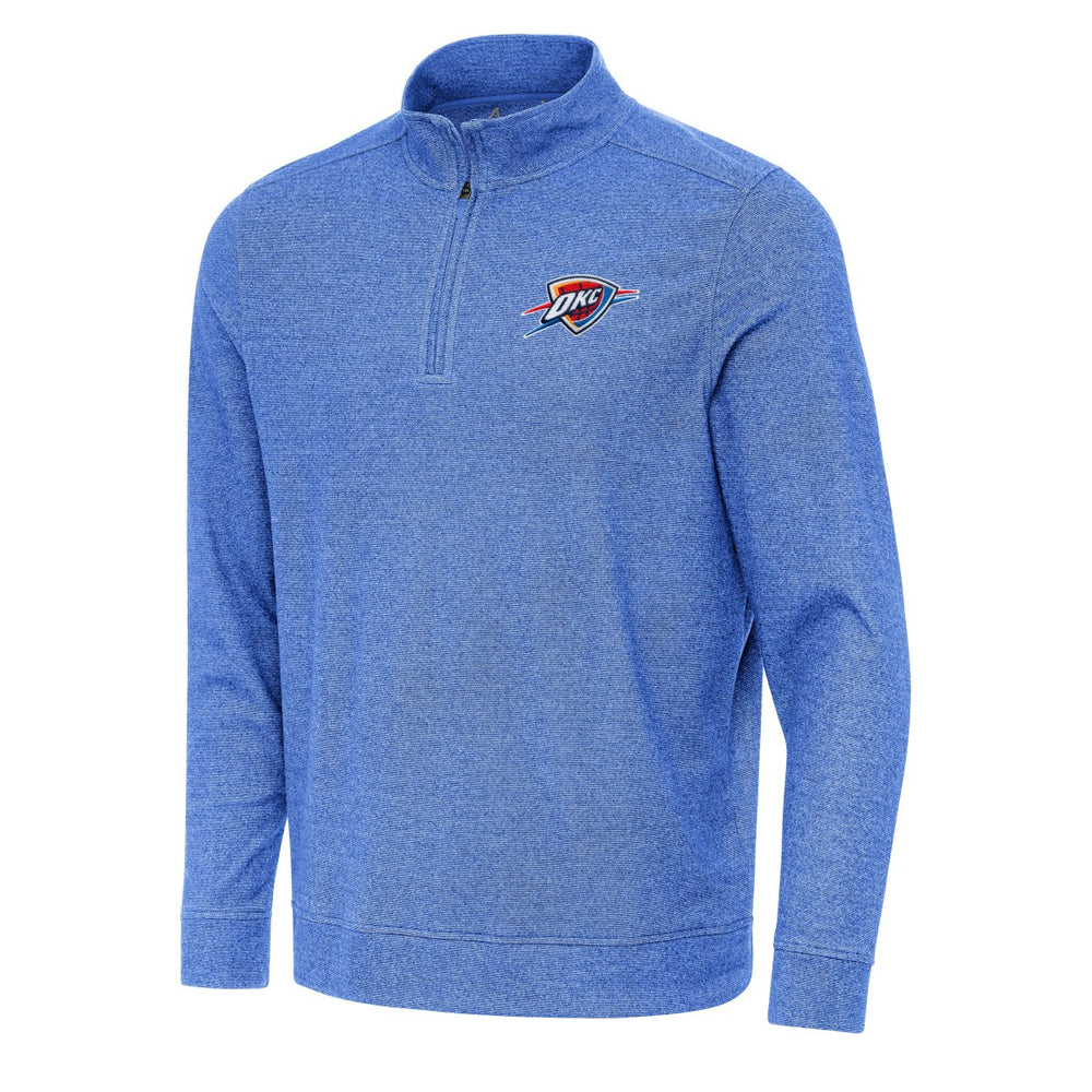 Oklahoma City Thunder Antigua Subtle Quarter-Zip Sweatshirt On Sale