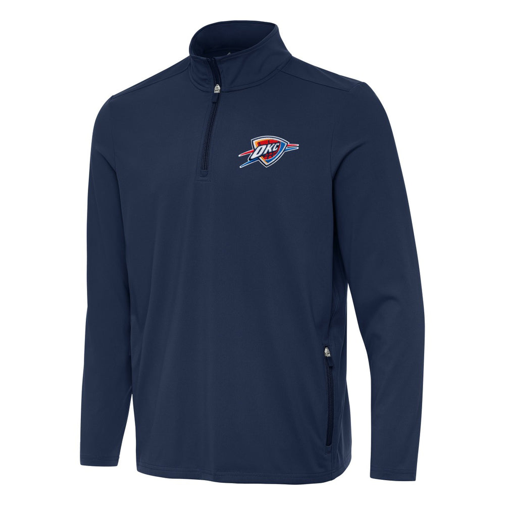 Oklahoma City Thunder Antigua Perilous Quarter-Zip Sweatshirt On Sale