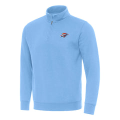 Oklahoma City Thunder Antigua Victory Quarter-Zip Mock Sweatshirt New