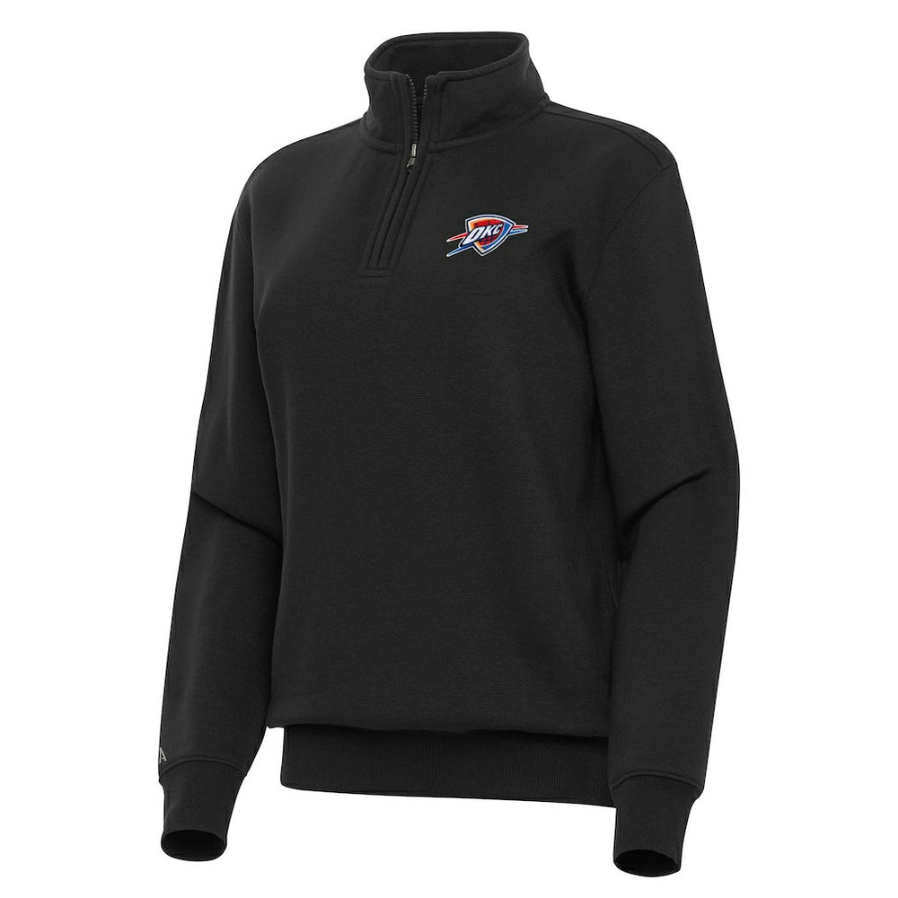 Oklahoma City Thunder Antigua Women's Victory Quarter-Zip Sweatshirt New
