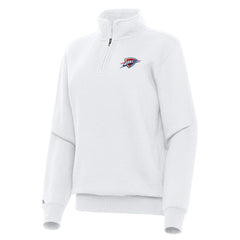 Oklahoma City Thunder Antigua Women's Victory Quarter-Zip Sweatshirt On Sale