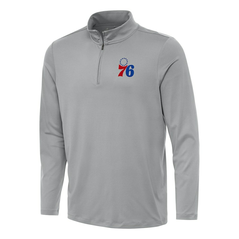 Philadelphia 76ers Antigua Reprocess Quarter-Zip Top Discount