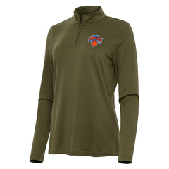 New York Knicks Antigua Women's Reprocess Quarter-Zip Top For Sale