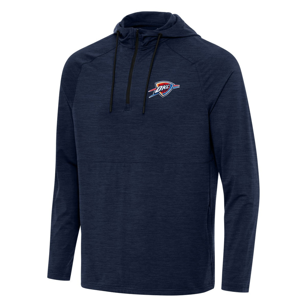 Oklahoma City Thunder Antigua Spikes Raglan Quarter-Zip Hoodie For Sale