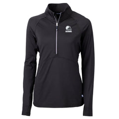 Cleveland Browns Cutter & Buck Women's Adapt Eco Knit Stretch Recycled Half-Zip Pullover Top