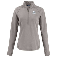 Cleveland Browns Cutter & Buck Women's Peshastin Eco Fleece Recycled Half-Zip Pullover Top