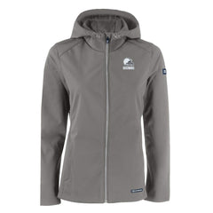 Cleveland Browns Cutter & Buck Women's Evoke Eco Softshell Recycled Full-Zip Hoodie Jacket