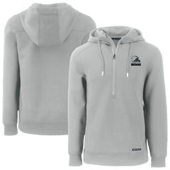 Cleveland Browns Cutter & Buck Roam Eco Recycled Half-Zip Pullover Hoodie