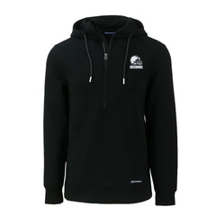 Cleveland Browns Cutter & Buck Roam Eco Recycled Half-Zip Pullover Hoodie