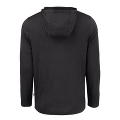 Cleveland Browns Cutter & Buck Coastline Epic Comfort Eco Recycled Long Sleeve Hooded T-Shirt