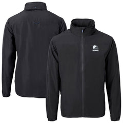 Cleveland Browns Cutter & Buck Charter Eco Recycled Full-Zip Hoodie Jacket