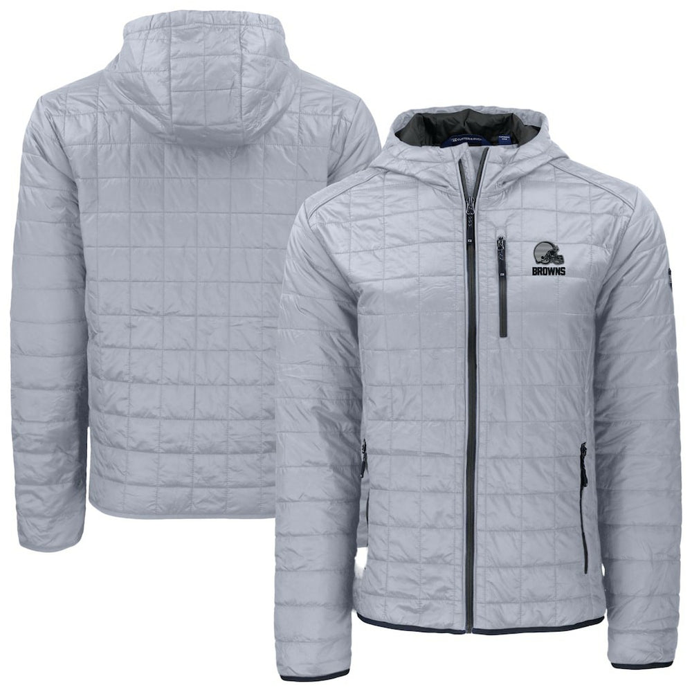 Cleveland Browns Cutter & Buck Rainier Primaloft Eco Full-Zip Hooded Jacket