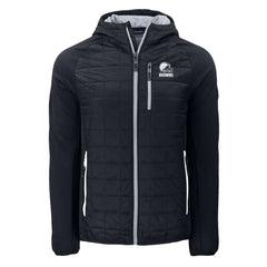 Cleveland Browns Cutter & Buck Rainier Primaloft Eco Full-Zip Hoodie Hybrid Jacket