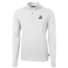 Cleveland Browns Cutter & Buck Big & Tall Virtue Eco Pique Recycled Quarter-Zip Pullover Top