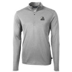 Cleveland Browns Cutter & Buck Big & Tall Virtue Eco Pique Recycled Quarter-Zip Pullover Top