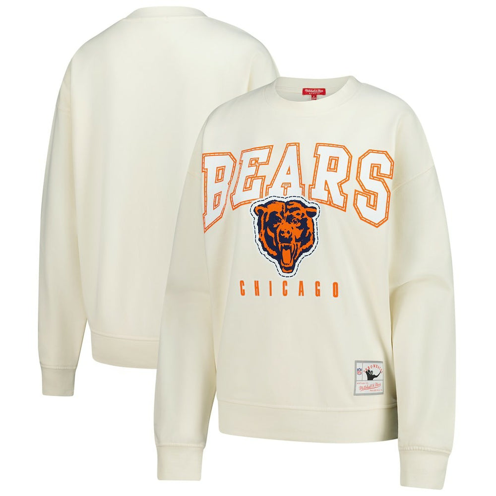 Chicago Bears Mitchell & Ness Women's Fandom Fleece Pullover Sweatshirt