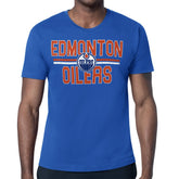 Edmonton Oilers Starter Mesh Look Team Name T-Shirt Outlet
