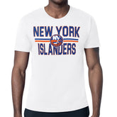 New York Islanders Starter Mesh Look Team Name T-Shirt For Sale