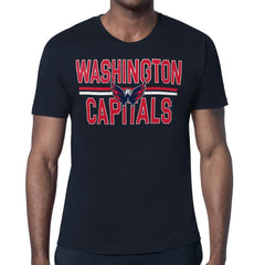 Washington Capitals Starter Mesh Look Team Name T-Shirt Outlet