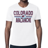 Colorado Avalanche Starter Mesh Look Team Name T-Shirt Outlet