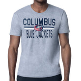 Columbus Blue Jackets Starter Mesh Look Team Name T-Shirt Outlet
