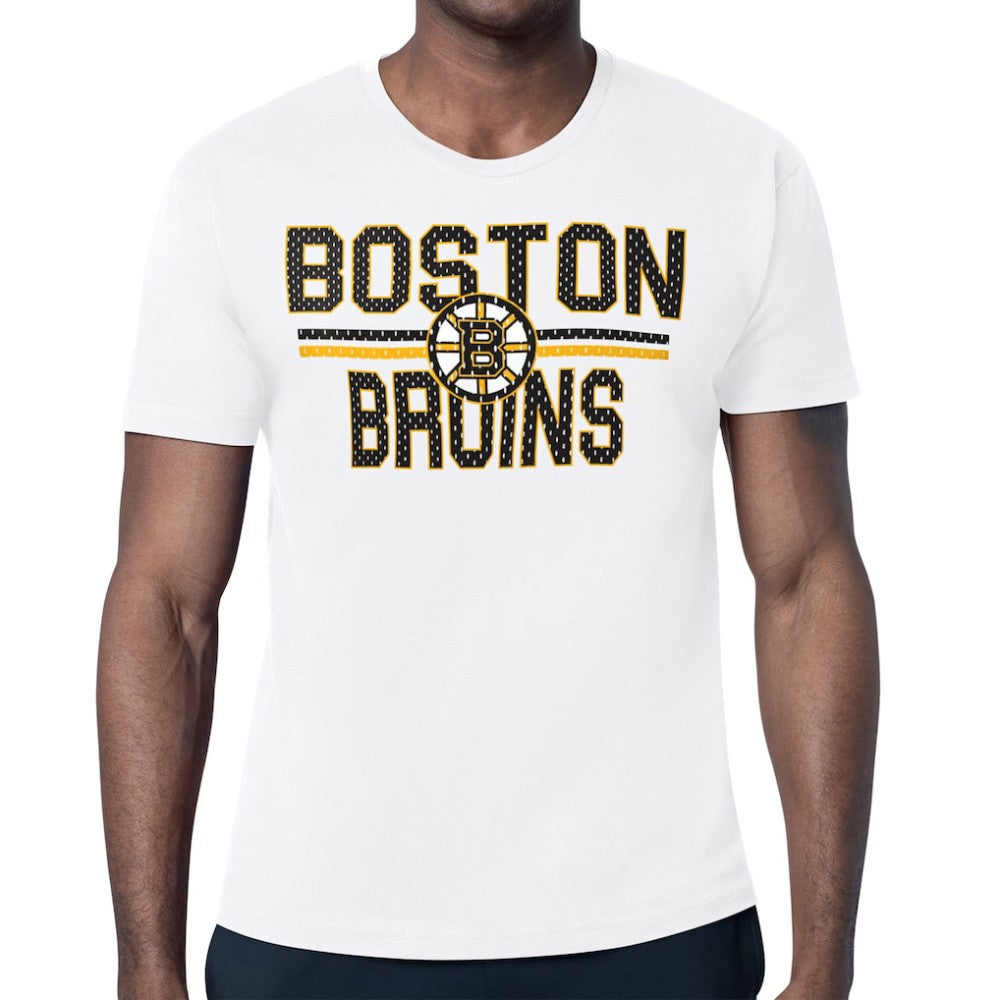 Boston Bruins Starter Mesh Look Team Name T-Shirt Online
