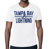 Tampa Bay Lightning Starter Mesh Look Team Name T-Shirt On Sale