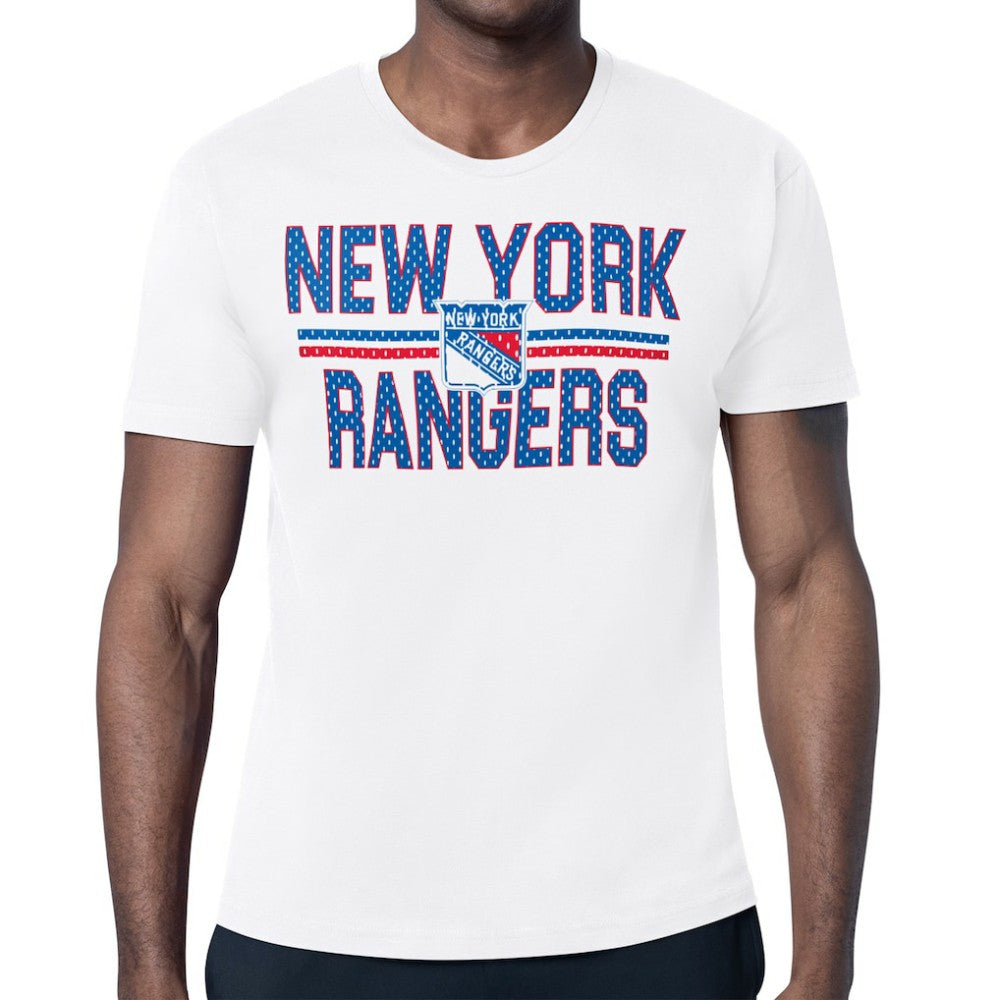 New York Rangers Starter Mesh Look Team Name T-Shirt Sale