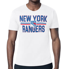 New York Rangers Starter Mesh Look Team Name T-Shirt Sale
