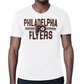 Philadelphia Flyers Starter Mesh Look Team Name T-Shirt On Sale