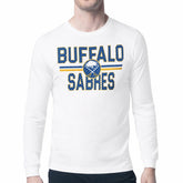Buffalo Sabres Starter Mesh Look Team Name Long Sleeve T-Shirt On Sale