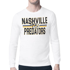 Nashville Predators Starter Mesh Look Team Name Long Sleeve T-Shirt Online