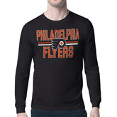 Philadelphia Flyers Starter Mesh Look Team Name Long Sleeve T-Shirt Discount
