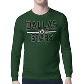 Dallas Stars Starter Mesh Look Team Name Long Sleeve T-Shirt For Sale