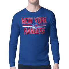 New York Rangers Starter Mesh Look Team Name Long Sleeve T-Shirt Online