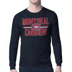 Montreal Canadiens Starter Mesh Look Team Name Long Sleeve T-Shirt On Sale