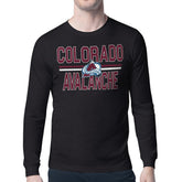 Colorado Avalanche Starter Mesh Look Team Name Long Sleeve T-Shirt On Sale