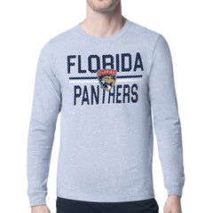 Florida Panthers Starter Mesh Look Team Name Logo Long Sleeve T-Shirt For Sale