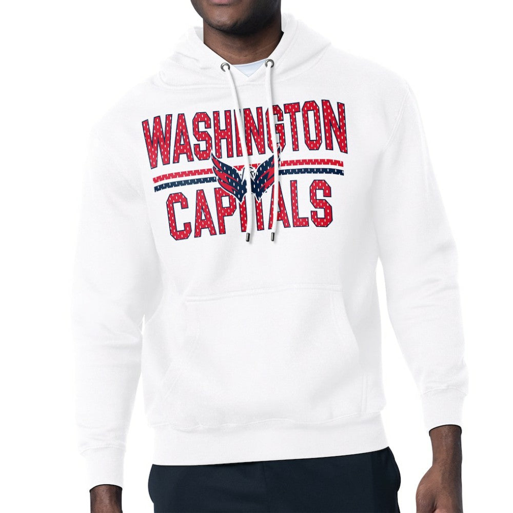 Washington Capitals Starter Mesh Look Team Name Logo Tri-Blend Pullover Hoodie Sale