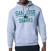 San Jose Sharks Starter Mesh Look Team Name Logo Tri-Blend Pullover Hoodie On Sale