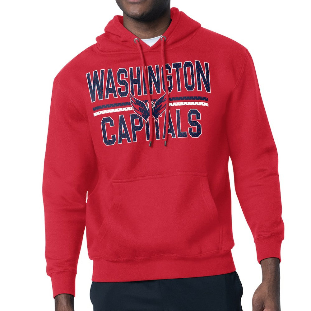 Washington Capitals Starter Mesh Look Team Name Logo Tri-Blend Pullover Hoodie Online