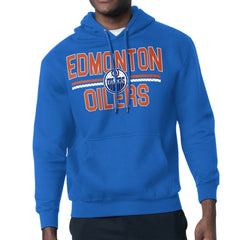 Edmonton Oilers Starter Mesh Look Team Name Logo Tri-Blend Pullover Hoodie Online