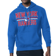 New York Rangers Starter Mesh Look Team Name Logo Tri-Blend Pullover Hoodie Online