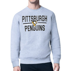 Pittsburgh Penguins Starter Mesh Look Team Name Logo Pullover Sweatshirt On Sale