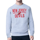 New Jersey Devils Starter Mesh Look Team Name Logo Pullover Sweatshirt Online