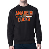 Anaheim Ducks Starter Mesh Look Team Name Logo Pullover Sweatshirt On Sale